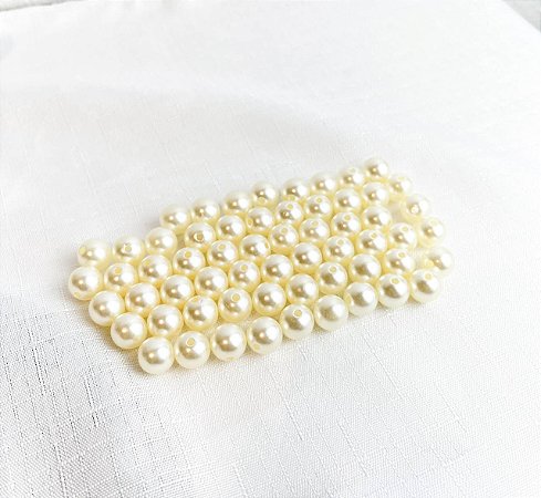 Perola Inteira 12mm 50gr - Perola Off