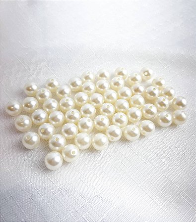 Perola Inteira 10mm 50gr - Perola Off