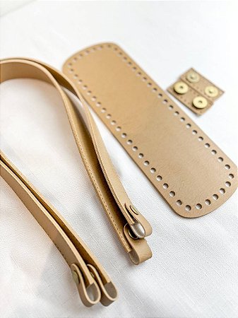 Kit Valentina 30x10cm Montana Bege/Ouro Velho