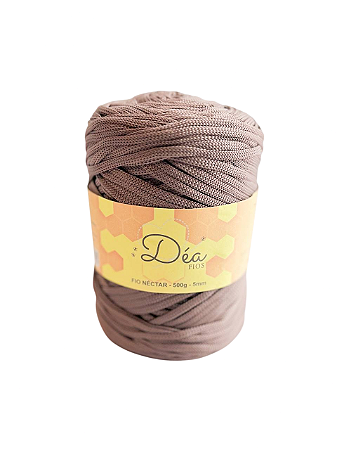 Fio Néctar 5mm - 500g-200m - Poliester - Mocha Mouse