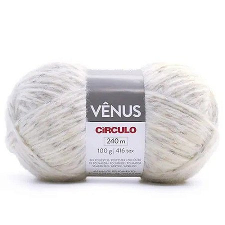Fio/Lã Circulo VENUS - COR 8176 OFF WHITE