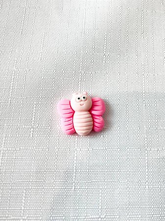 Aplique Borboleta 2,2cm Unitario - Pink