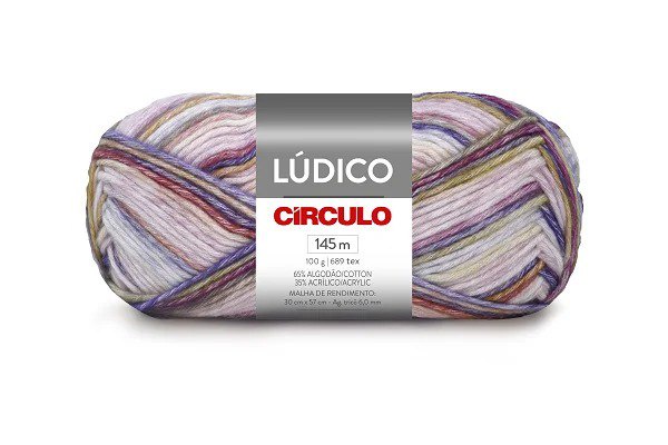 Fio Lúdico Círculo 100g 145mts - Cor 8523 CHUVA DE PETALAS