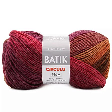 Fio/Lã Batik Circulo - COR 9306 CAQUI