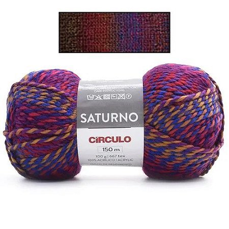 Fio SATURNO Circulo 150m 100g - COR 9549 PATURI
