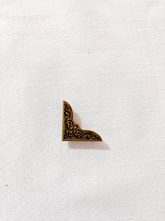 Cantoneira para Bolsa 3cm Ouro Velho