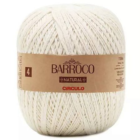 Fio Barroco Natural 4 Brilho 700g/1150m-OURO