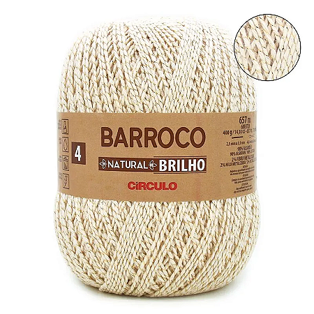 BARROCO NATURAL 4 BRILHO 657m OURO