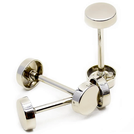 Porta Alça Piercing / Pino 37mm G Dourado 6 Unidades