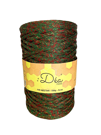 Fio Néctar 5mm-500g-200m-Poliéster-Natalino Verde