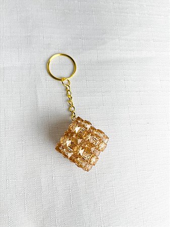 Chaveiro Dado 3cm-Sisal