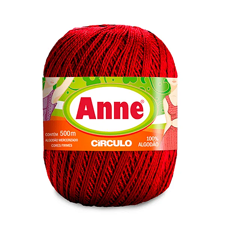 Fio ANNE 500 Círculo - 3402 Vermelho Circulo