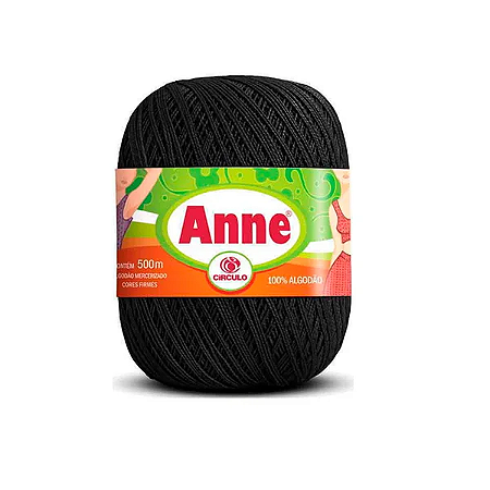 Fio ANNE 500 Círculo - 8990 Preto