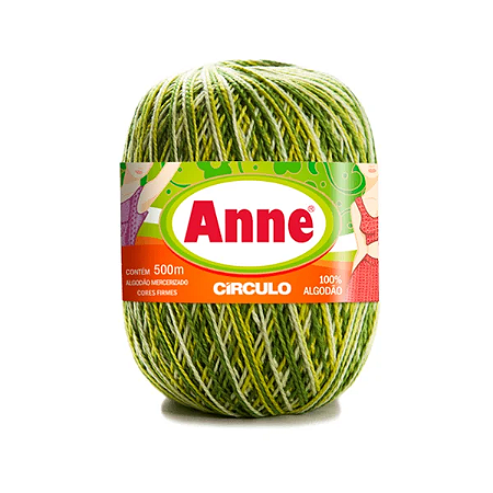 Fio ANNE 500 Círculo MULTICOLOR - 9462 Oliva