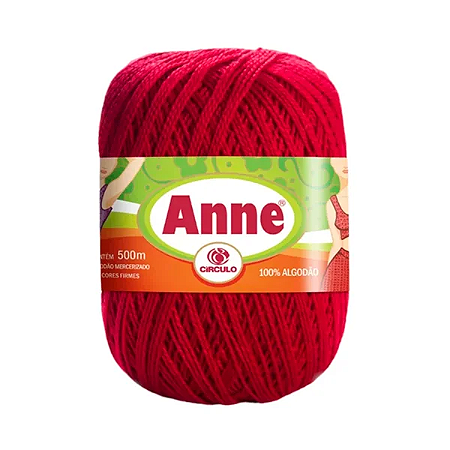 Fio ANNE 500 Círculo -  3528 Carmim
