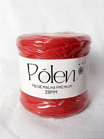 Fio de Malha Pólen - 28mm - Vermelho