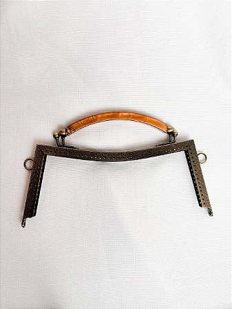 Fecho da Vovó com alça Curva-Bronze