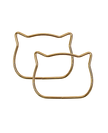 Alça Metal Gatinho (Par)- Dourado