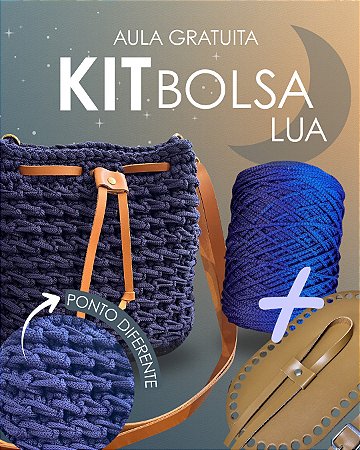 Kit Bolsa Lua - Néctar 5mm Meia Noite Marrom/Dourado (Déa - Aula Grátis)
