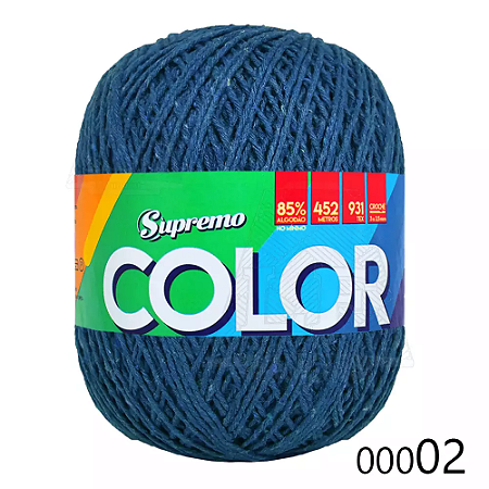 Barbante SUPREMO Color 452m 400g nº6-Azul Royal