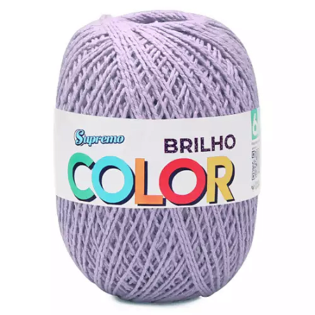 Barbante COLOR BRILHO CORES 400G nº6-Lilás/Prata