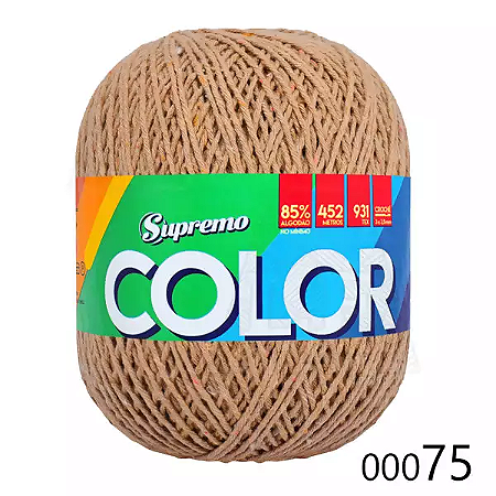 Barbante SUPREMO Color 452m 400g nº6-Caramelo