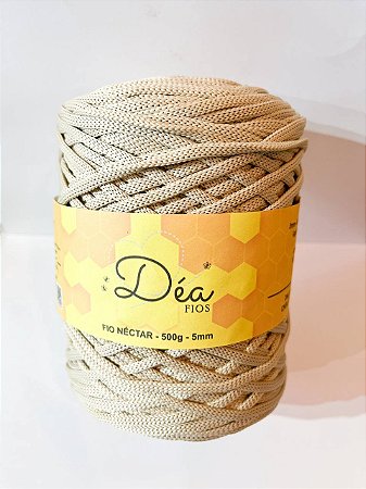 Fio Néctar 5mm - 500g-200m - Poliester - Bege