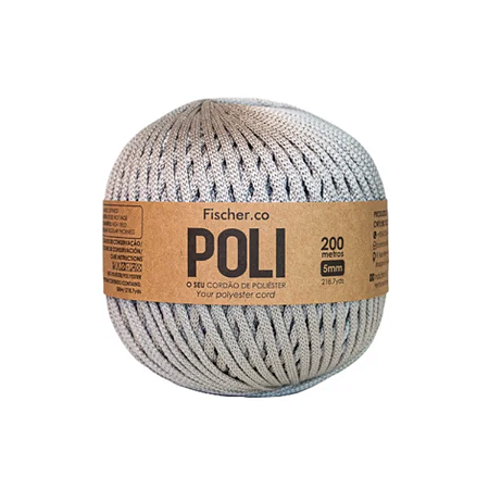 Fio Fischer POLI 5mm - 200m -  PLATINADO