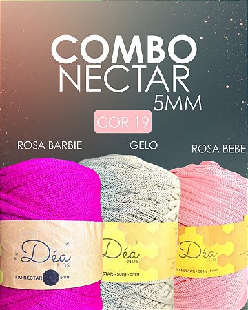 Combo 19 - Fios Néctar 5mm 3un. - Barbie, Gelo e Rosa Bebe