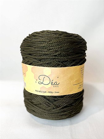 Fio Néctar 3mm - 500g-300m - Poliéster -Verde Exercito
