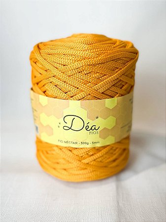 Fio Néctar 5mm - 500g-200m - Poliéster - Tangerina