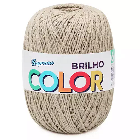 Barbante SUPREMO Color Brilho 452m 400g nº6 - Palha Claro/Ouro