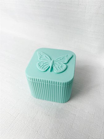 Porta Marcadores Pontos + 20un Borboleta - Verde Água