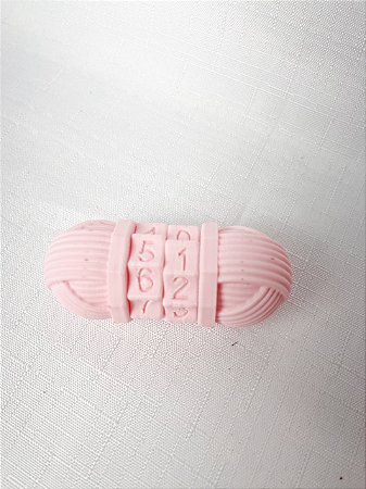 Contador de Carreiras Novelo de Lã - Rosa