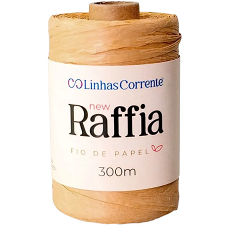 Fio de Papel - New Raffia 300M 100% Viscose - Bege