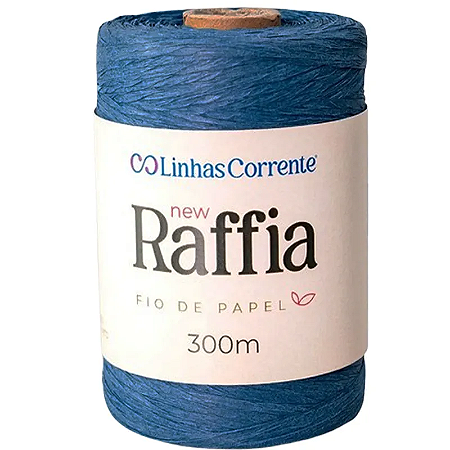 Fio de Papel - New Raffia 300M 100% Viscose - Azul Escuro