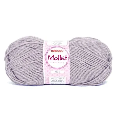 Fio Mollet Circulo 200m 100g - Cor 8088 Polar
