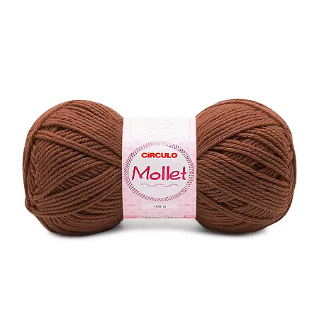 Fio Mollet Circulo 200m 100g - Cor 7655 Cravo