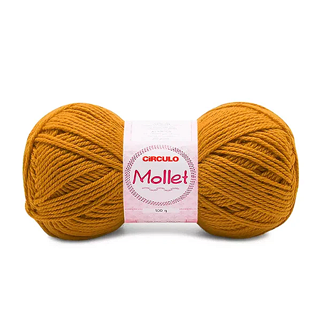 Fio Mollet Circulo 200m 100g - Cor 7030 Mostarda