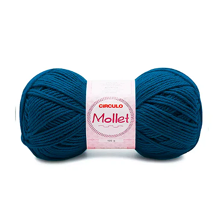 Fio Mollet Circulo 200m 100g - Cor 2770 Azul Classico