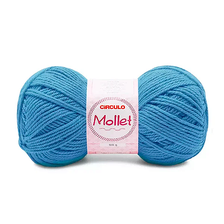 Fio Mollet Circulo 200m 100g - Cor 2403 Acqua