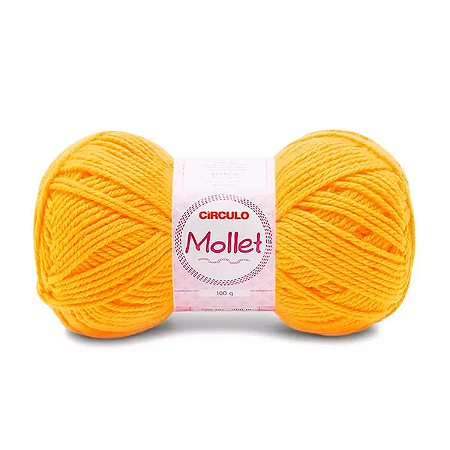 Fio Mollet Circulo 200m 100g - Cor 1289 Solar