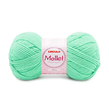 Fio Mollet Circulo 200m 100g - Cor 550 Verde Candy