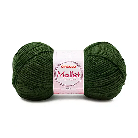 Fio Mollet Circulo 200m 100g - Cor 447 Militar