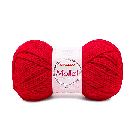 Fio Mollet Circulo 200m 100g - Cor 142 Pimenta