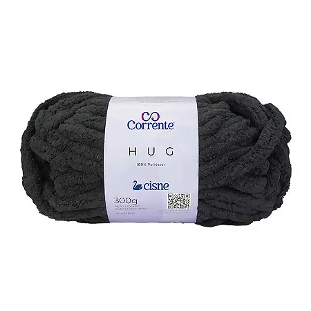 Fio CISNE HUG 300gr 36m - 100% Poliester-0000N Preto