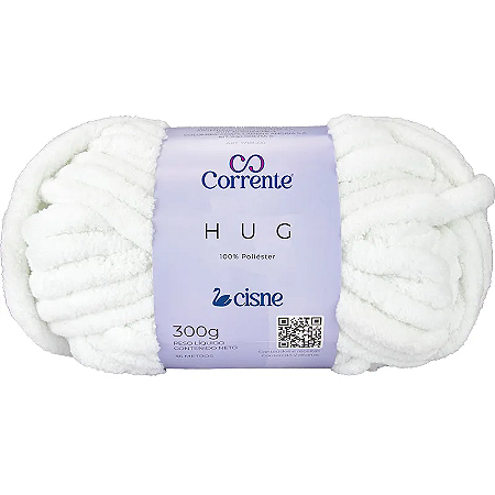 Fio CISNE HUG 300gr 36m - 100% Poliester-0000B Branco