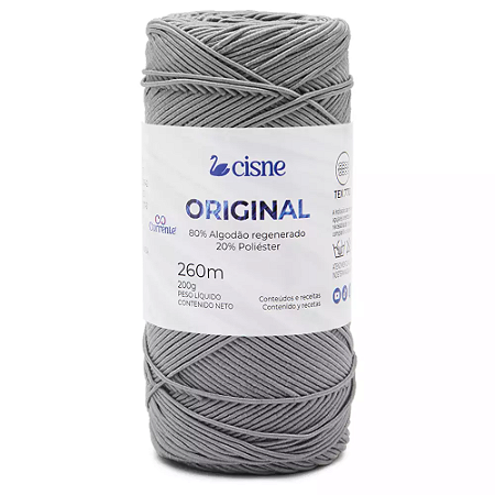 Fio Cisne  Original 200g - Cinza