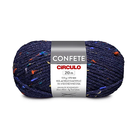 Fio/Lã Confete Circulo - 2790 Revenge