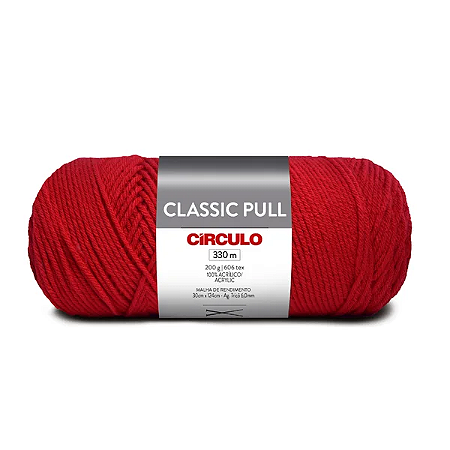 Fio/Lã CLASSIC PULL Circulo 200g/330m -  3955 955 Goji Berry